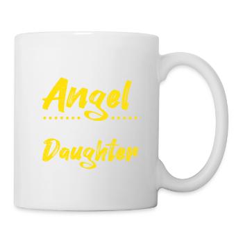 J’ai demandé à Dieu un ange et Il m’a donné mon - Mug blanc - blanc - Droite