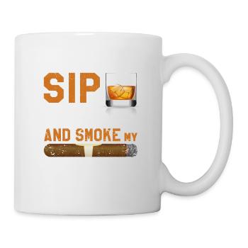 Je veux juste siroter mon bourbon et mon - Mug blanc - blanc - Droite