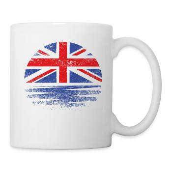 Coucher de soleil britannique vintage - Mug blanc - blanc - Droite