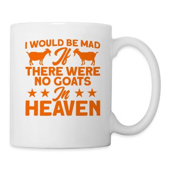S’il n’y avait pas de chèvres au ciel cadeau de chèvre - Mug blanc - blanc - Droite