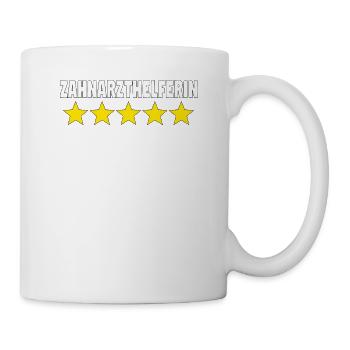 Zahnarzthelfer Zahnmedizin Zahnarzthelferin Zahn - Tasse - Weiß - Rechts