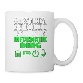 Informatik Computer Programmierer Entwickler Coder - Tasse - Weiß - Rechts