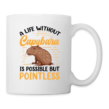 La vie sans Capybara Capybara Capybara - Mug blanc - blanc - Droite