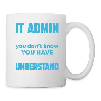 Je résous les problèmes que vous ne pouvez pas comprendre Administrateur informatique - Mug blanc - blanc - Droite