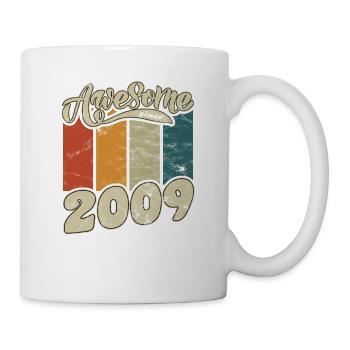 2009 Birthday Awesome since Retro - Mug - white - Right