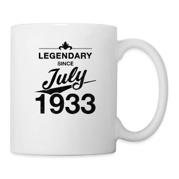 90e anniversaire Légendaire Juillet 1933 Année 33 - Mug blanc - blanc - Droite