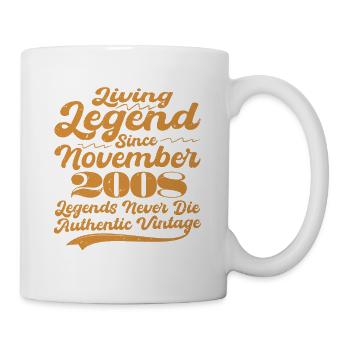 Il était une fois une légende. Novembre 2008 Naissance - Mug blanc - blanc - Droite