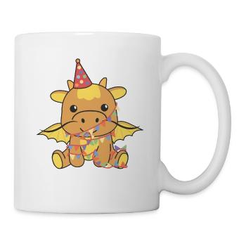Dragon for a birthday for children a birthday - Mug - white - Right