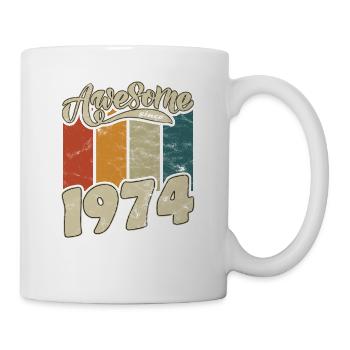 1974 Birthday Awesome since Retro - Mug - white - Right