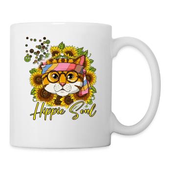 60s 70s Costume Hippie Soul - Mug blanc - blanc - Droite