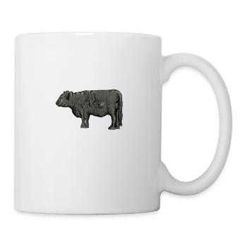 Galloway Rind I Schottland Rinderzucht Geschenk - Tasse - Weiß - Rechts