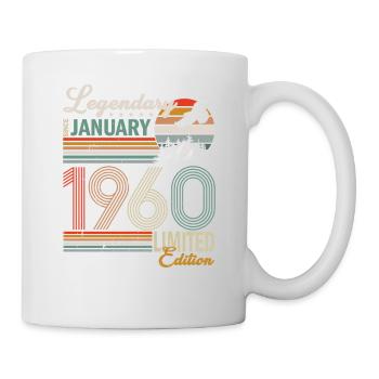 Cadeau d’anniversaire Janvier 1960. Janvier 1960. - Mug blanc - blanc - Droite