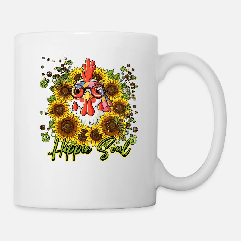 60s 70s Costume Hippie Soul - Mug blanc - blanc