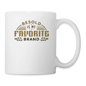 Resold Is My Favorite Brand, Flohmarkt, Thrifting - Tasse - Weiß - Rechts
