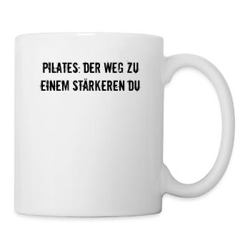 Pilates - Pilates: Der Weg zu einem stärkeren Du - Tasse - Weiß - Rechts