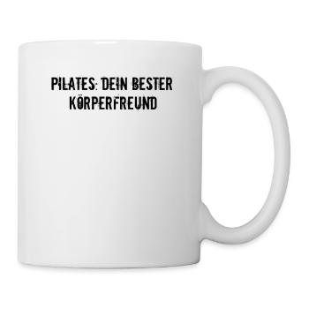 Pilates - Pilates: Dein bester Körperfreund - Tasse - Weiß - Rechts