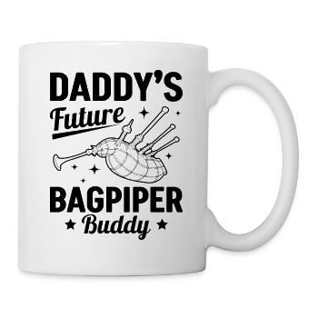 Daddy's Future Bagpiper Buddy - Newborn Bagpipe Pl - Tasse - Weiß - Rechts
