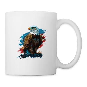 Honor Thy Country American Bald Eagle America USA - Mug - white - Right