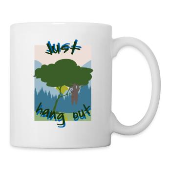 just hang out - Tasse - Weiß - Rechts