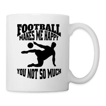 Fußballmannschaft Fußballdesign Fußballspieler - Tasse - Weiß - Rechts