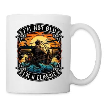 I m not old I m a classic Bootsliebhaber - Tasse - Weiß - Rechts