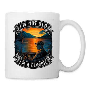 I m not old I m a classic Bootsliebhaber - Tasse - Weiß - Rechts