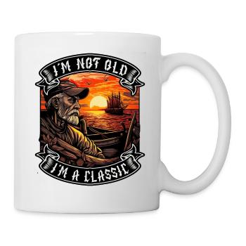 I m not old I m a classic Bootsliebhaber - Tasse - Weiß - Rechts