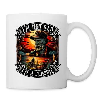 I m not old I m a classic Bootsliebhaber - Tasse - Weiß - Rechts