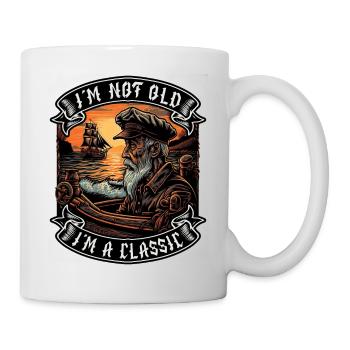 Je ne suis pas vieux Je suis un amoureux des bateaux classiques - Mug blanc - blanc - Droite