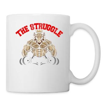 The struggle is real - Mug - white - Right