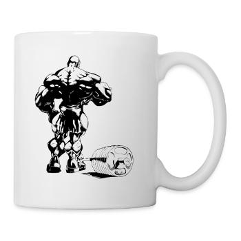 Entraînez-vous dur ou rentrez à la maison - Mug blanc - blanc - Droite