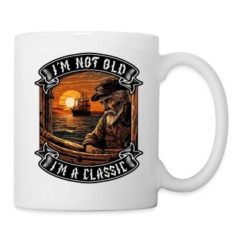 I m not old I m a classic Bootsliebhaber - Tasse - Weiß - Rechts