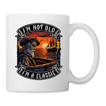 I m not old I m a classic Bootsliebhaber - Tasse - Weiß - Rechts