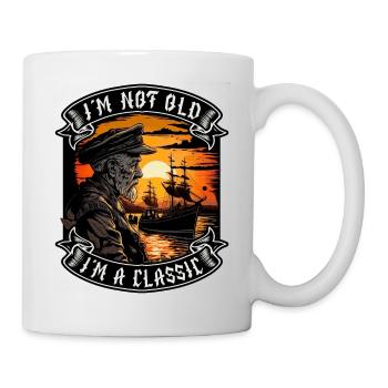 I m not old I m a classic Bootsliebhaber - Tasse - Weiß - Rechts
