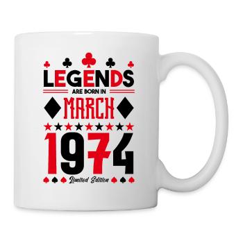 birthday gift March 1974. card games . - Mug - white - Right