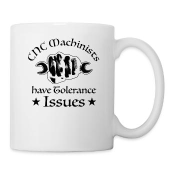 Cnc Machine de découpe mécanique - Mug blanc - blanc - Droite