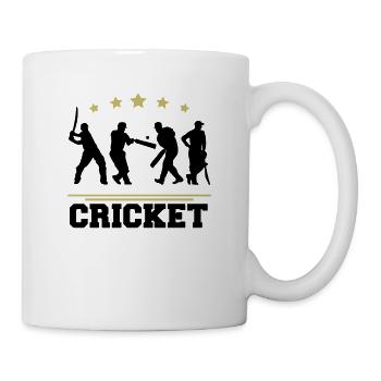 Cricket Spieler sport - Tasse - Weiß - Rechts