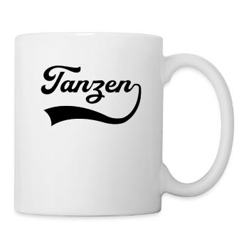 Tanzen Schriftzug - Tasse - Weiß - Rechts