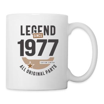 Legend Since 1977 46 birthday - Mug - white - Right
