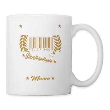 Verkäuferin Muttertag Einzelhandel Verkäufer - Tasse - Weiß - Rechts