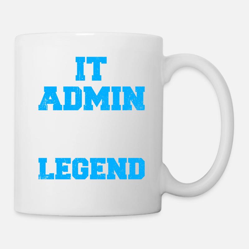 Administrateur informatique Je ne vieillis pas Je deviens une légende - Mug blanc - blanc