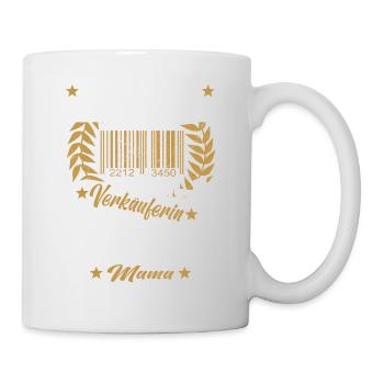 Verkäuferin Muttertag Einzelhandel Verkäufer - Tasse - Weiß - Rechts