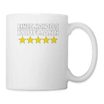 Verkäufer Vatertag Einzelhandel Einzelhändler Papa - Tasse - Weiß - Rechts