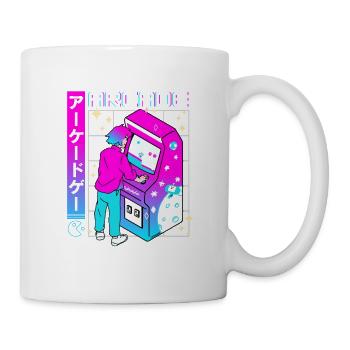 Retro Futuristic Series: Japanisch - Arcade - Tasse - Weiß - Rechts