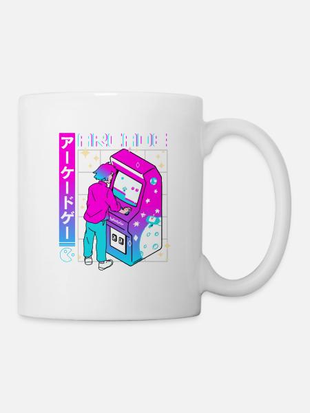Série Rétro Futuriste : Japonais - Arcade - Mug blanc - blanc