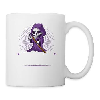 Funny Grim Reaper, Here I Am Killing It, Goth Dark - Tasse - Weiß - Rechts
