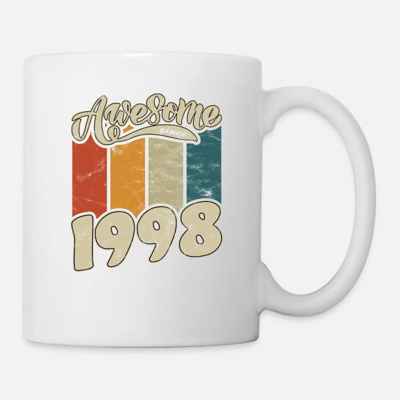 1998 Geburtstag Awesome since Retro - Tasse - Weiß