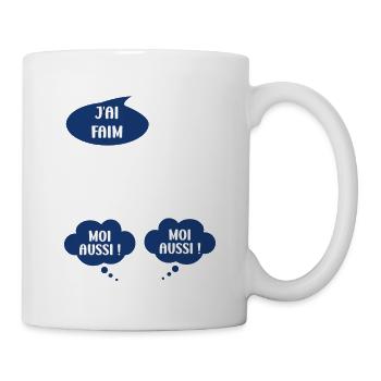 J'ai faim moi aussi - Mug blanc - blanc - Droite