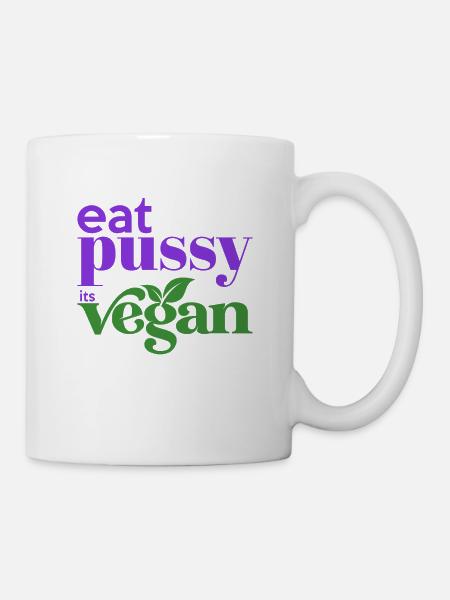 Witziger Veganismus Spruch Humor Its Vegan - Tasse - Weiß