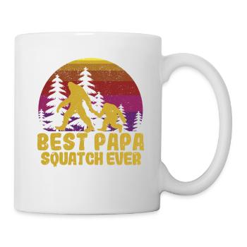 Meilleur squatch Papa Ever Funny Sasquatch - Mug blanc - blanc - Droite